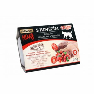 Micka s hovězím, kuřecím, brusinkami a taurinem 325 g