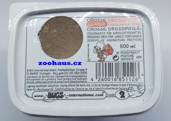 Drosophila melanogaster - Octomilka obecná velká 500 ml